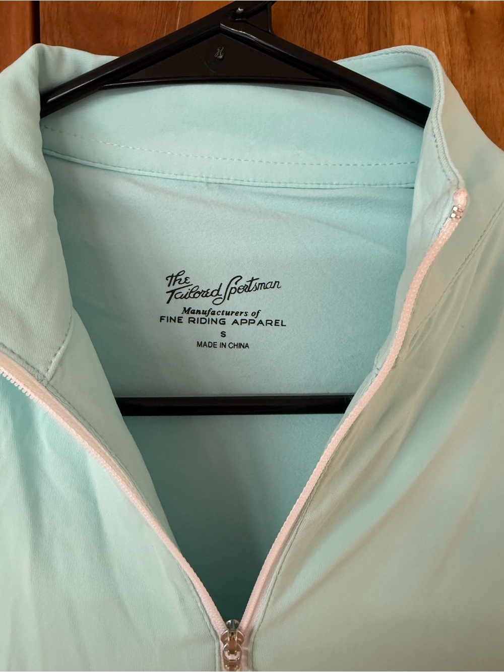 The Tailored Sportsman Mint Zip-Front Utility Jacket with Light Pink Trim